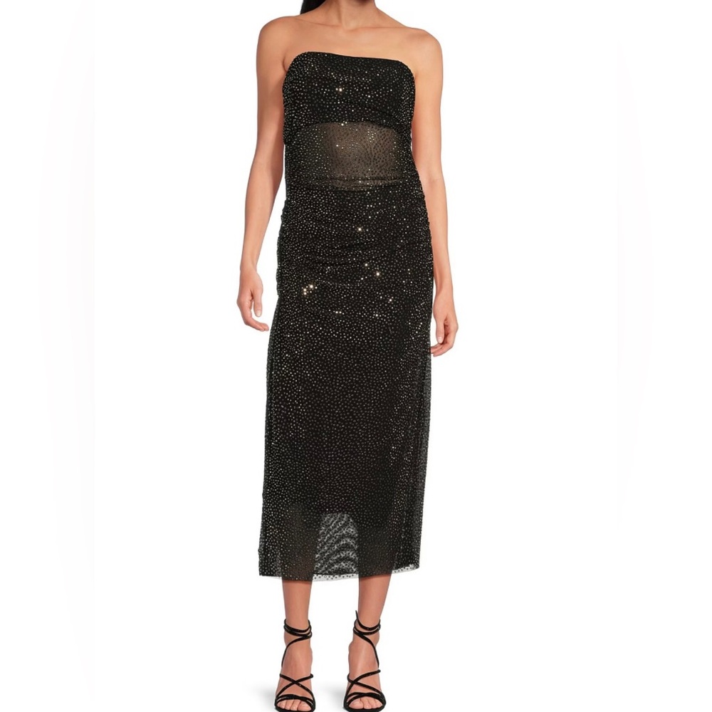 Gianni Bini strapless rhinestone dress size XS